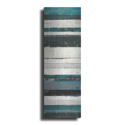 Luxe Metal Art 'Blue Zephyr IV' by Mike Schick, Metal Wall Art