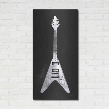 Luxe Metal Art 'Garage Band III Wb' by Mike Schick, Metal Wall Art,24x48