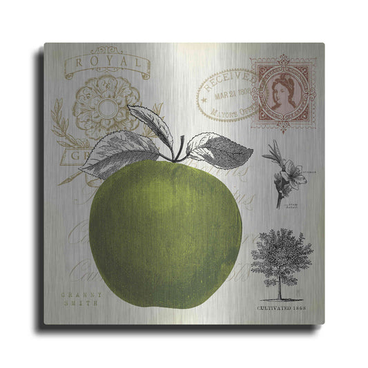 Luxe Metal Art 'Apple Notes' by Studio Mousseau, Metal Wall Art