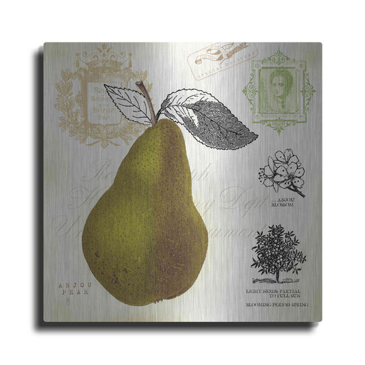 Luxe Metal Art 'Pear Notes' by Studio Mousseau, Metal Wall Art