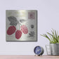 Luxe Metal Art 'Raspberry Notes' by Studio Mousseau, Metal Wall Art,12x12