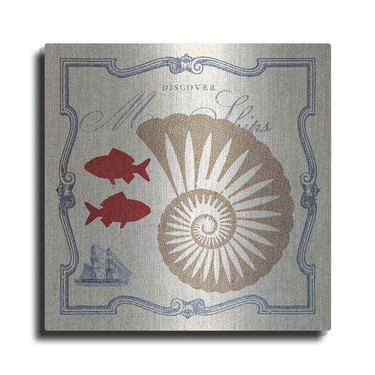 Luxe Metal Art 'Pacific Nautilus' by Studio Mousseau, Metal Wall Art