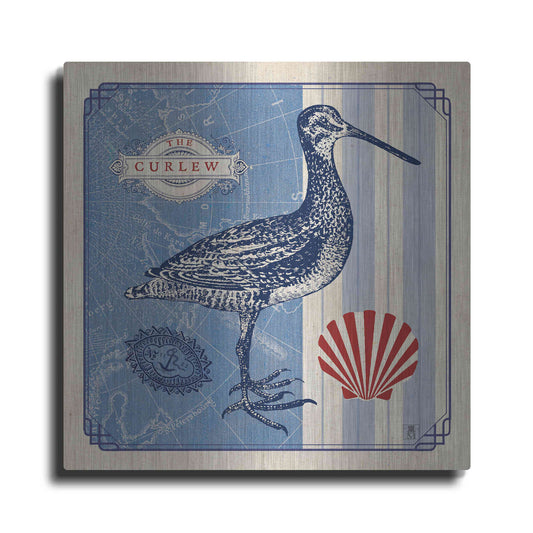 Luxe Metal Art 'Sea Bird III' by Studio Mousseau, Metal Wall Art