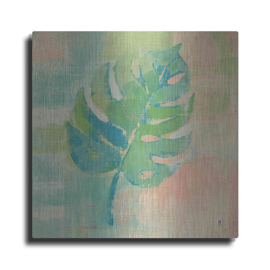 Luxe Metal Art 'Beach Cove Leaves I' by Studio Mousseau, Metal Wall Art