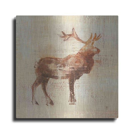 Luxe Metal Art 'Elk Study v2' by Studio Mousseau, Metal Wall Art