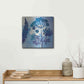 Luxe Metal Art 'Blue Sky Garden II' by Studio Mousseau, Metal Wall Art,12x12