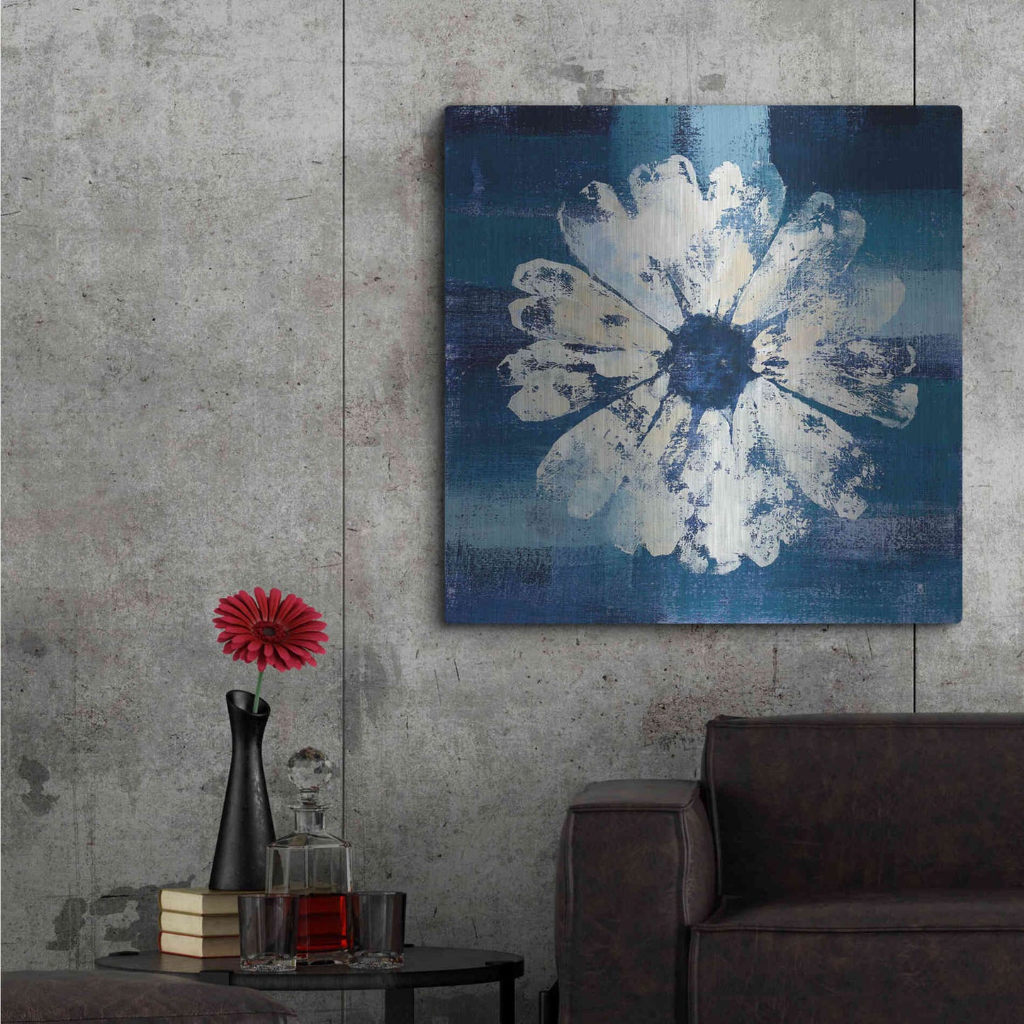 Luxe Metal Art 'Ocean Bloom II' by Studio Mousseau, Metal Wall Art,36x36