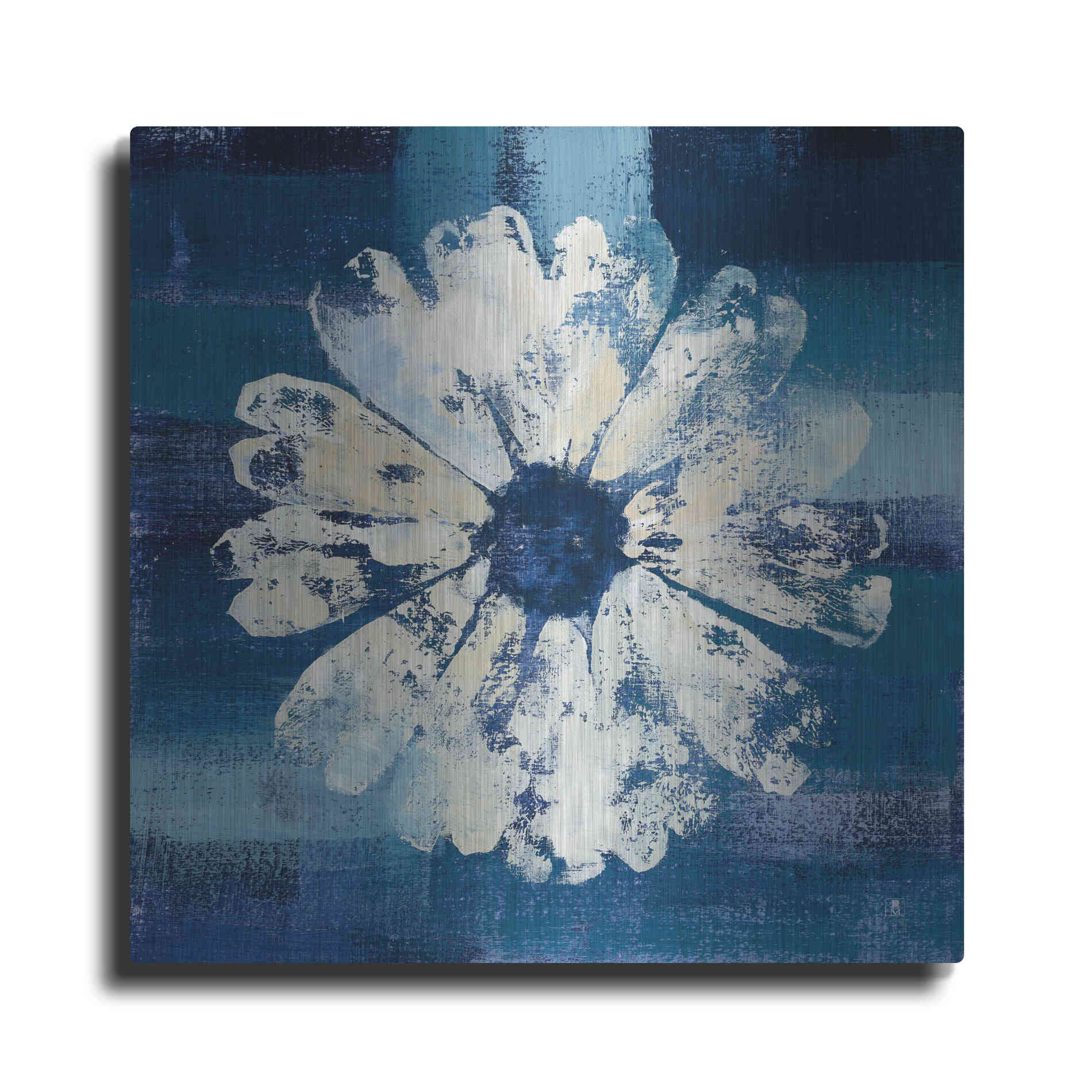 Luxe Metal Art 'Ocean Bloom II' by Studio Mousseau, Metal Wall Art