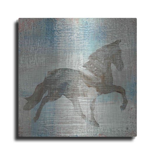 Luxe Metal Art 'Cheval II Brown' by Studio Mousseau, Metal Wall Art