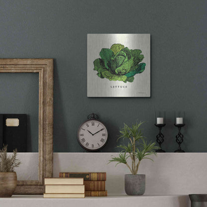 Luxe Metal Art 'Linen Vegetable II v2' by Studio Mousseau, Metal Wall Art,12x12