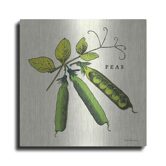 Luxe Metal Art 'Linen Vegetable IV v2' by Studio Mousseau, Metal Wall Art