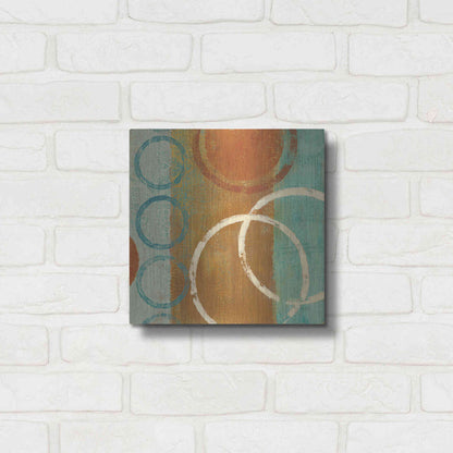 Luxe Metal Art 'Abstract of Circles' by Studio Mousseau, Metal Wall Art,12x12