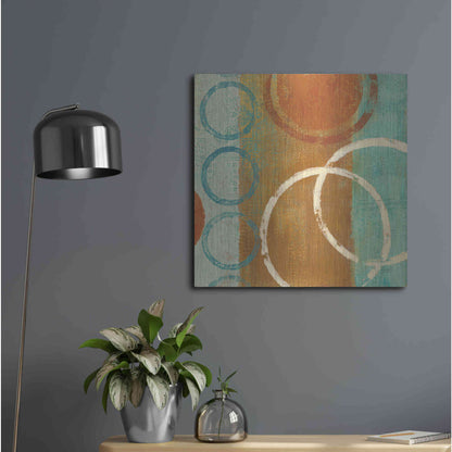 Luxe Metal Art 'Abstract of Circles' by Studio Mousseau, Metal Wall Art,24x24