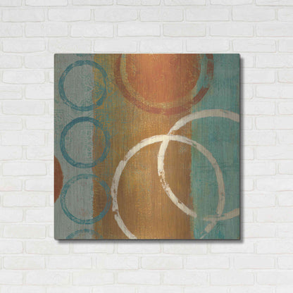 Luxe Metal Art 'Abstract of Circles' by Studio Mousseau, Metal Wall Art,36x36