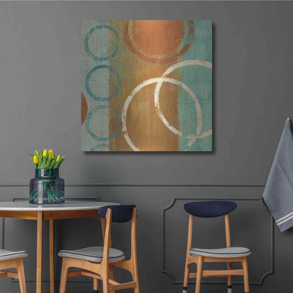 Luxe Metal Art 'Abstract of Circles' by Studio Mousseau, Metal Wall Art,36x36