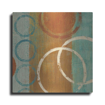 Luxe Metal Art 'Abstract of Circles' by Studio Mousseau, Metal Wall Art