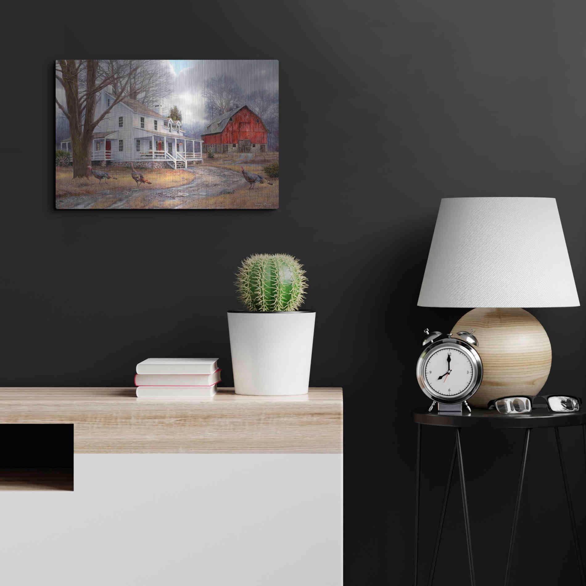 Luxe Metal Art 'The Way It Used To Be' by Chuck Pinson, Metal Wall Art,24x16