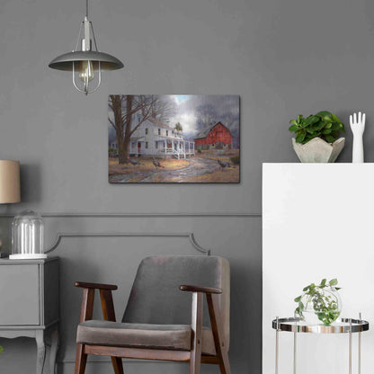 Luxe Metal Art 'The Way It Used To Be' by Chuck Pinson, Metal Wall Art,24x16