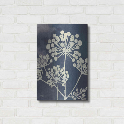 Luxe Metal Art 'Dark Blue Sky Garden I' by Studio Mousseau, Metal Wall Art,16x24