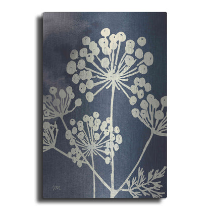 Luxe Metal Art 'Dark Blue Sky Garden I' by Studio Mousseau, Metal Wall Art