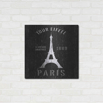 Luxe Metal Art 'Refurbished Eiffel Tower' by Wild Apple Portfolio, Metal Wall Art,24x24