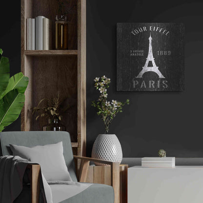 Luxe Metal Art 'Refurbished Eiffel Tower' by Wild Apple Portfolio, Metal Wall Art,24x24