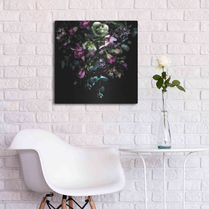 Luxe Metal Art 'Hellebores Bouquet' by Elise Catterall, Metal Wall Art,24x24