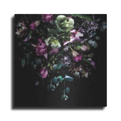 Luxe Metal Art 'Hellebores Bouquet' by Elise Catterall, Metal Wall Art