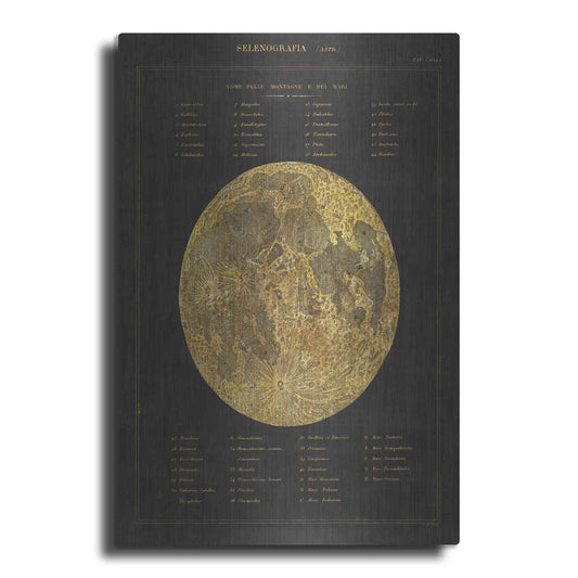 Luxe Metal Art 'Astronomical Chart I' by Wild Apple Portfolio, Metal Wall Art