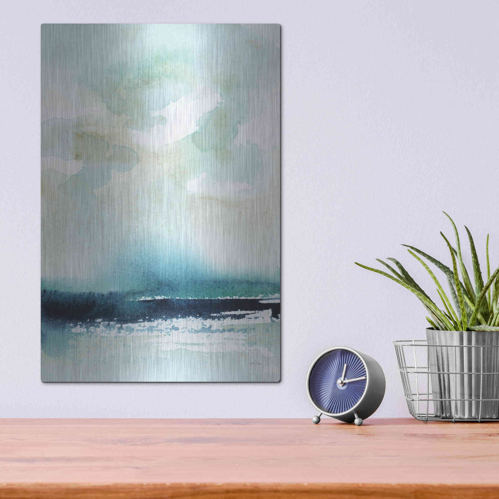 Luxe Metal Art 'Seascape' by Katrina Pete, Metal Wall Art,12x16