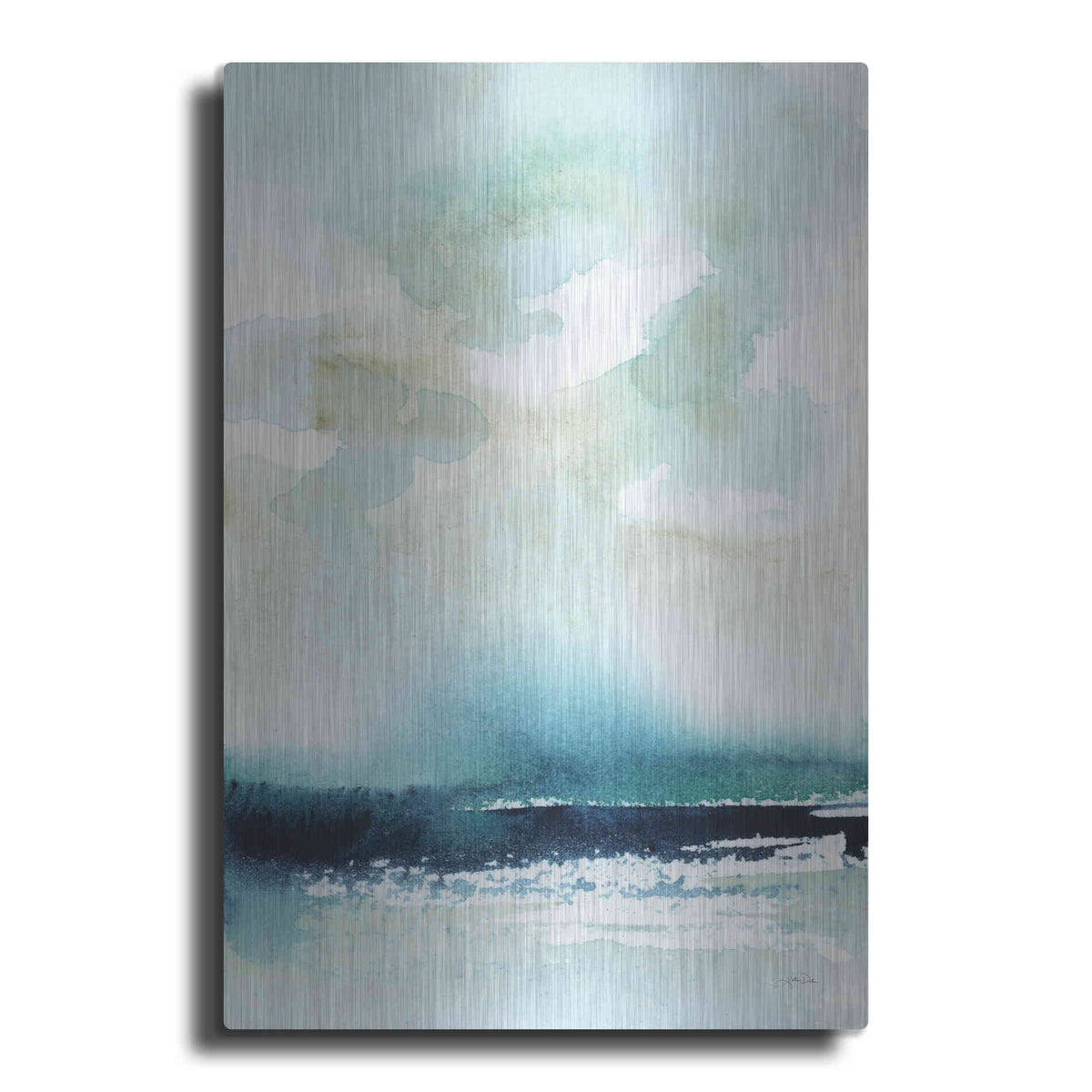 Luxe Metal Art 'Seascape' by Katrina Pete, Metal Wall Art