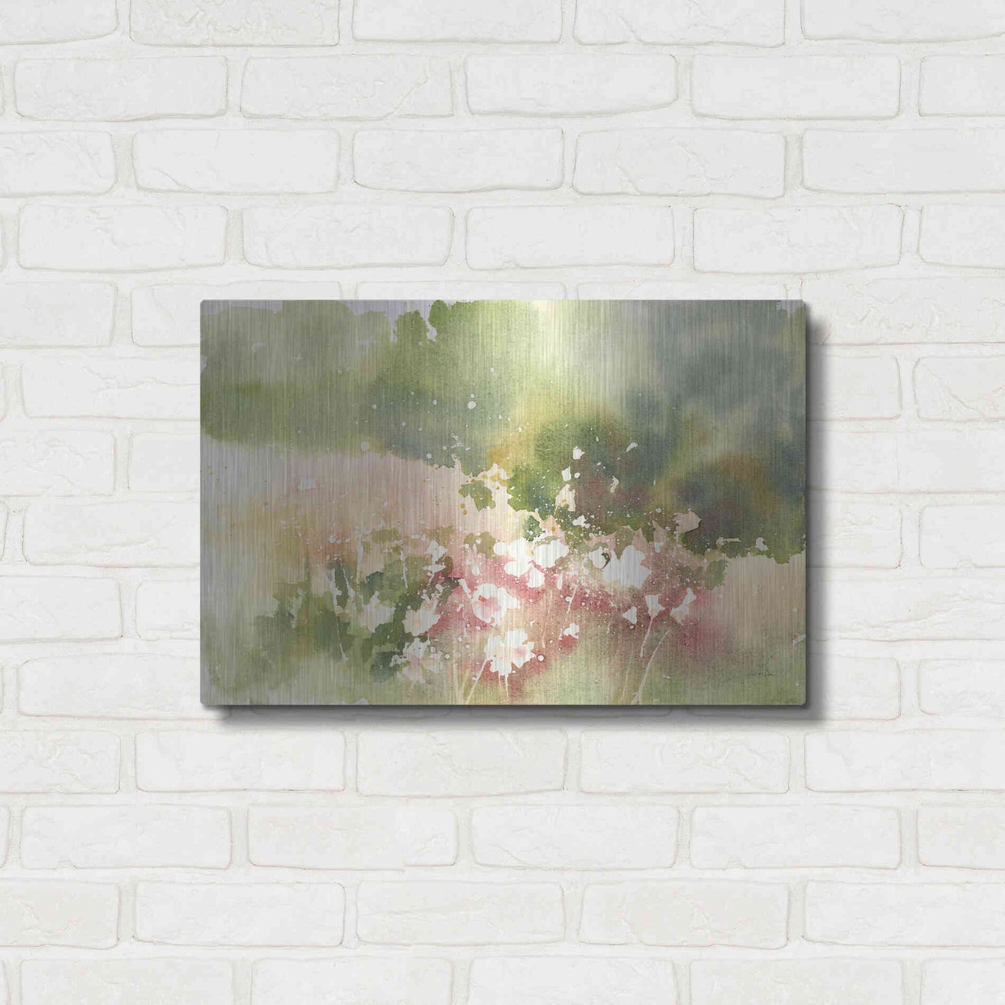 Luxe Metal Art 'Floral Field' by Katrina Pete, Metal Wall Art,24x16