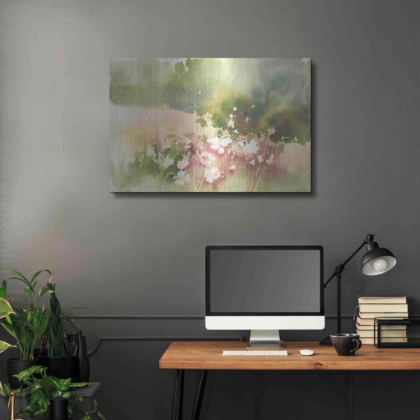 Luxe Metal Art 'Floral Field' by Katrina Pete, Metal Wall Art,36x24