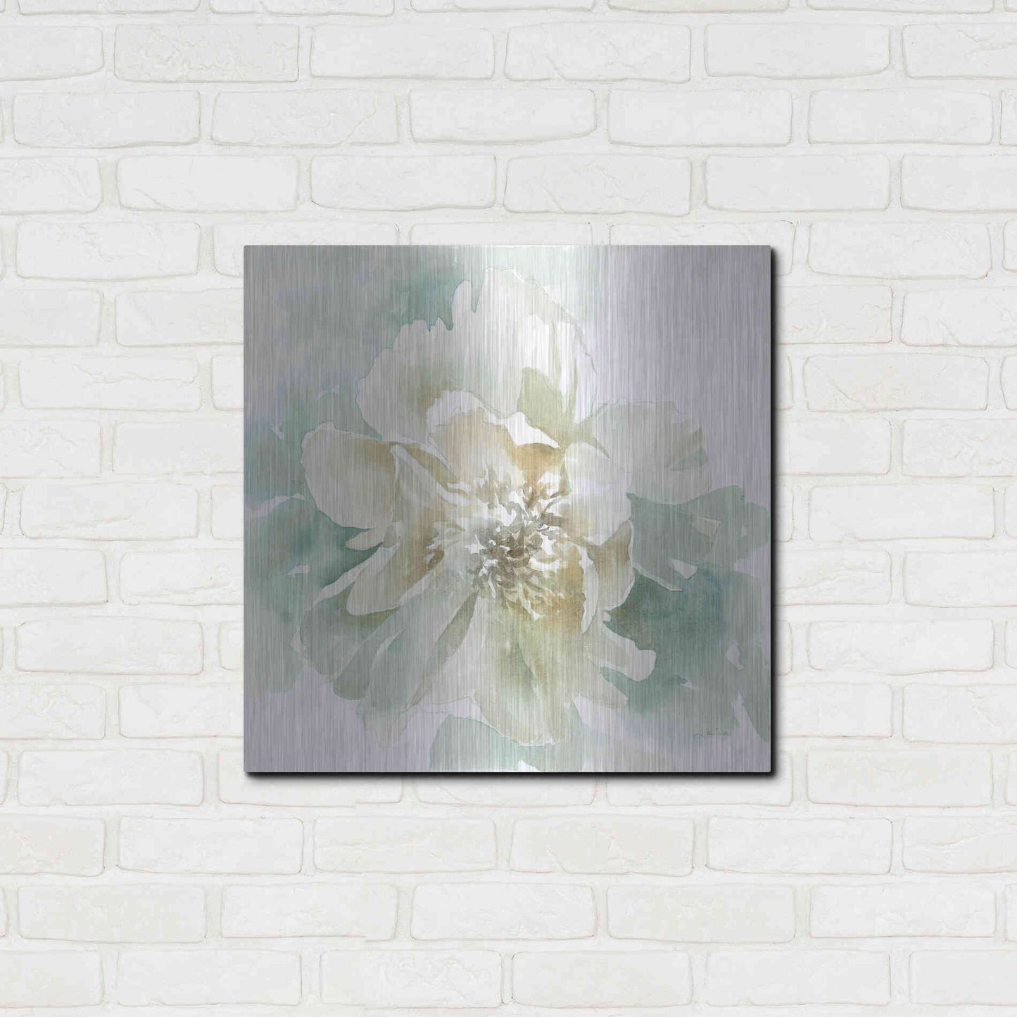 Luxe Metal Art 'Poetic Blooming II' by Katrina Pete, Metal Wall Art,24x24