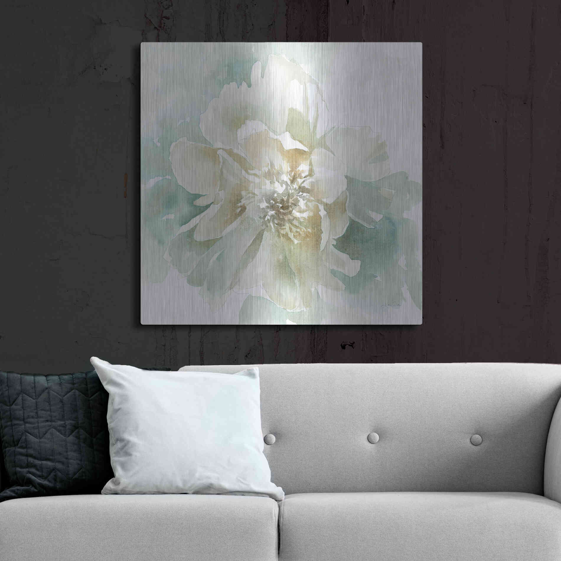 Luxe Metal Art 'Poetic Blooming II' by Katrina Pete, Metal Wall Art,36x36