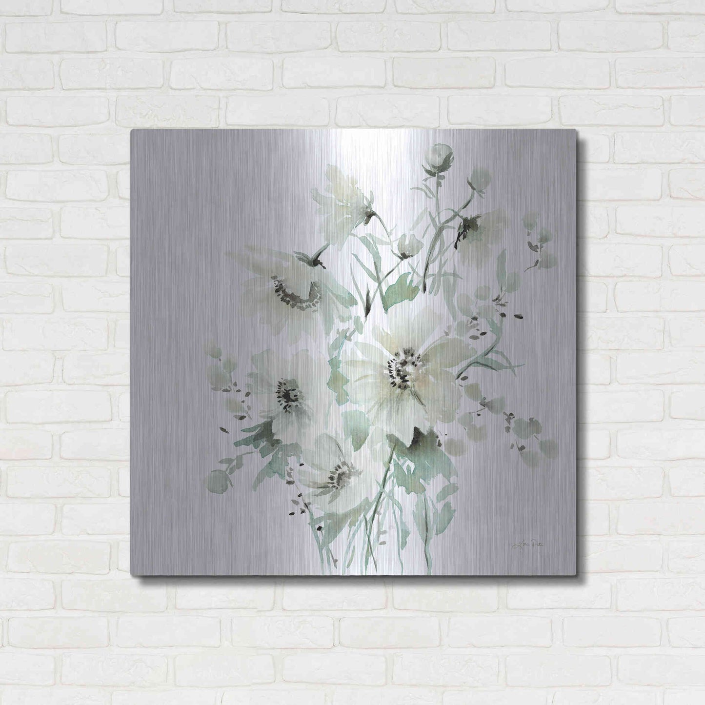 Luxe Metal Art 'Secret Garden Bouquet I' by Katrina Pete, Metal Wall Art,36x36