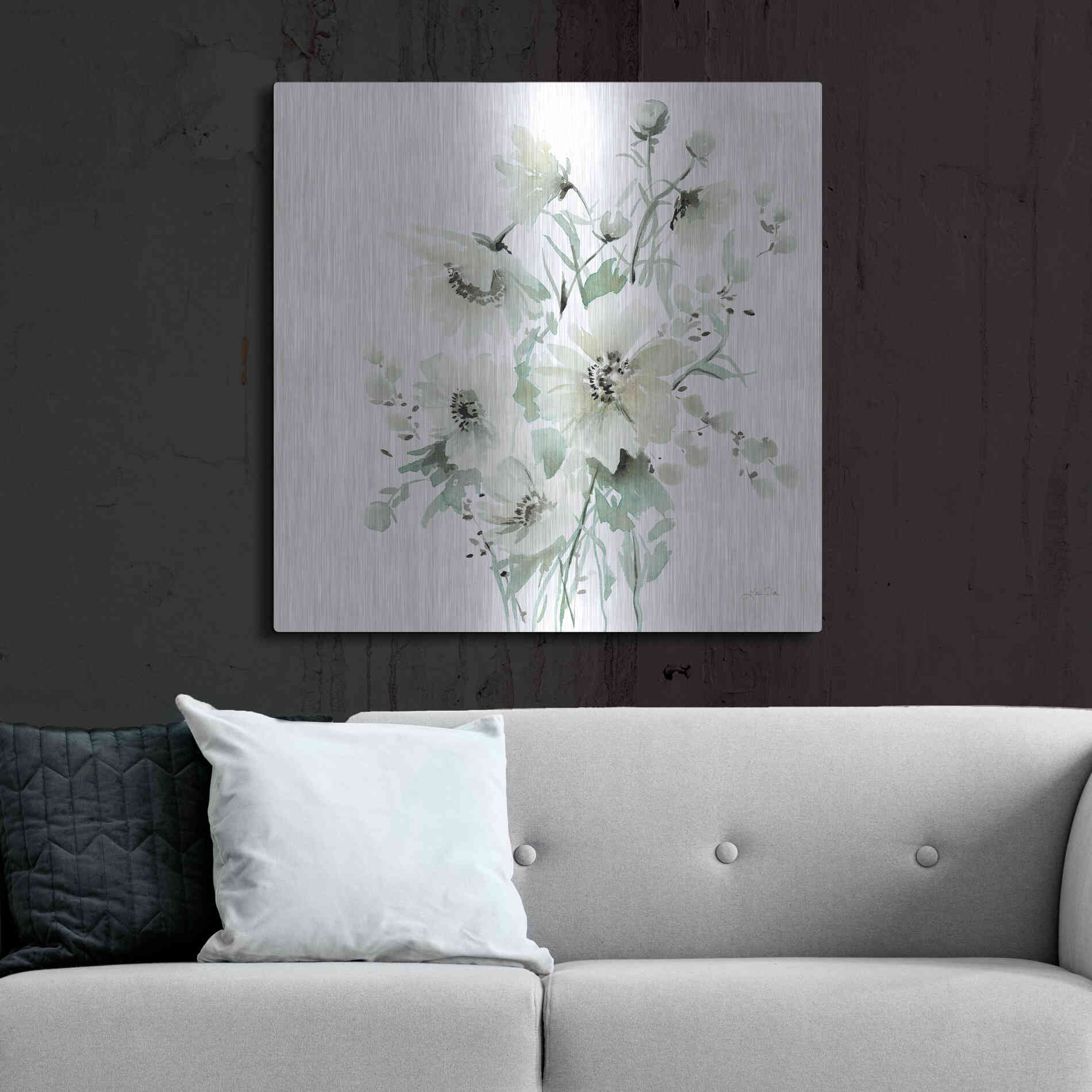 Luxe Metal Art 'Secret Garden Bouquet I' by Katrina Pete, Metal Wall Art,36x36