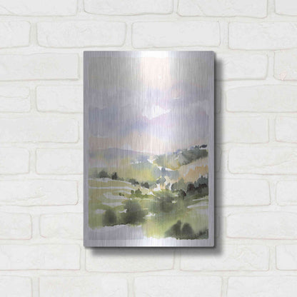 Luxe Metal Art 'Spring Hills I' by Katrina Pete, Metal Wall Art,12x16