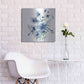 Luxe Metal Art 'Secret Garden Bouquet I Blue' by Katrina Pete, Metal Wall Art,24x24