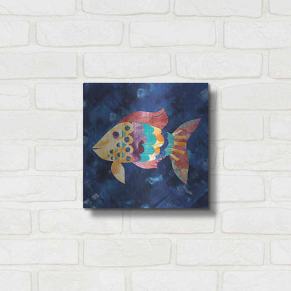 Luxe Metal Art 'Boho Reef VI' by Wild Apple Portfolio, Metal Wall Art,12x12