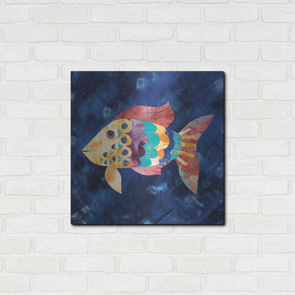 Luxe Metal Art 'Boho Reef VI' by Wild Apple Portfolio, Metal Wall Art,24x24