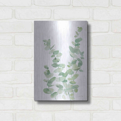 Luxe Metal Art 'Eucalyptus II' by Katrina Pete, Metal Wall Art,12x16