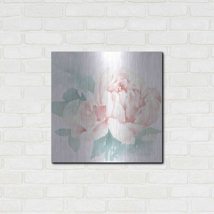 Luxe Metal Art 'Poetic Blooming I Pink' by Katrina Pete, Metal Wall Art,24x24