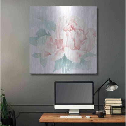 Luxe Metal Art 'Poetic Blooming I Pink' by Katrina Pete, Metal Wall Art,36x36