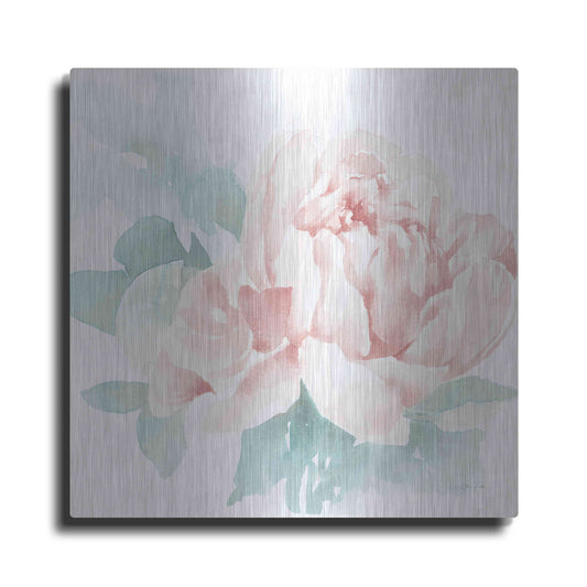 Luxe Metal Art 'Poetic Blooming I Pink' by Katrina Pete, Metal Wall Art