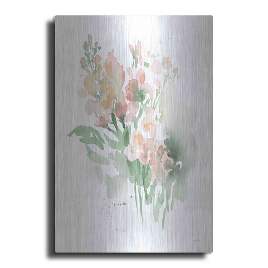 Luxe Metal Art 'Vibrant Blooms I' by Katrina Pete, Metal Wall Art