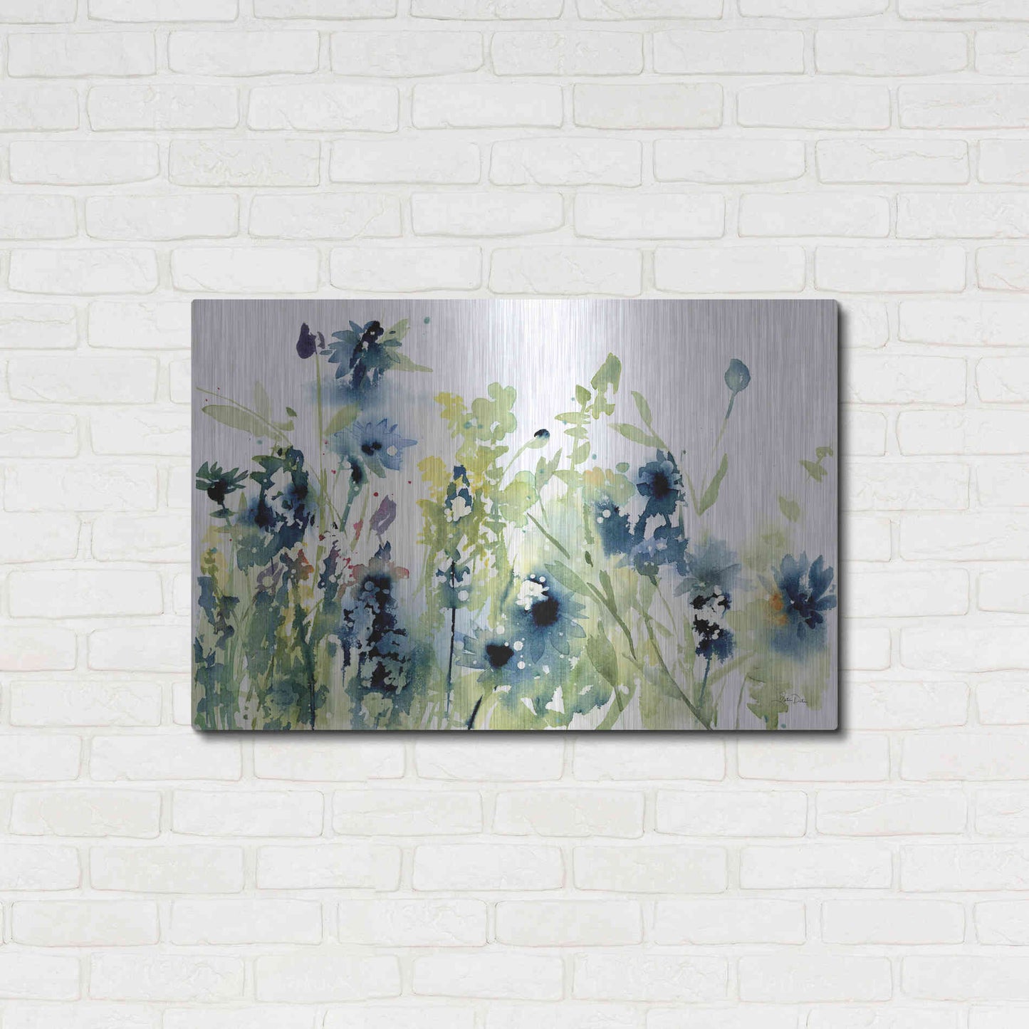 Luxe Metal Art 'Wild Meadow Flowers' by Katrina Pete, Metal Wall Art,36x24