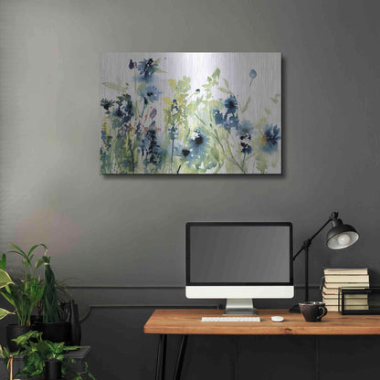 Luxe Metal Art 'Wild Meadow Flowers' by Katrina Pete, Metal Wall Art,36x24