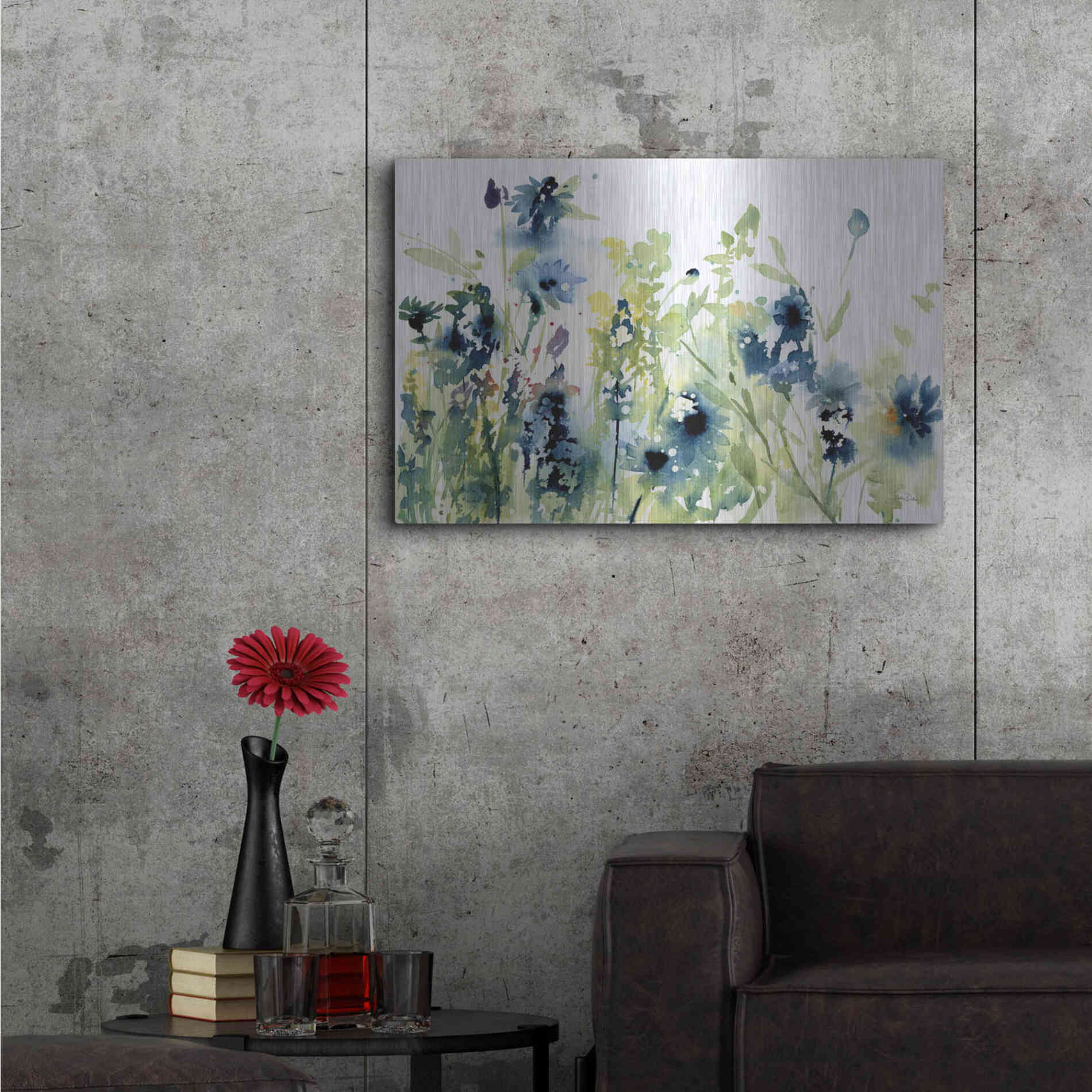 Luxe Metal Art 'Wild Meadow Flowers' by Katrina Pete, Metal Wall Art,36x24