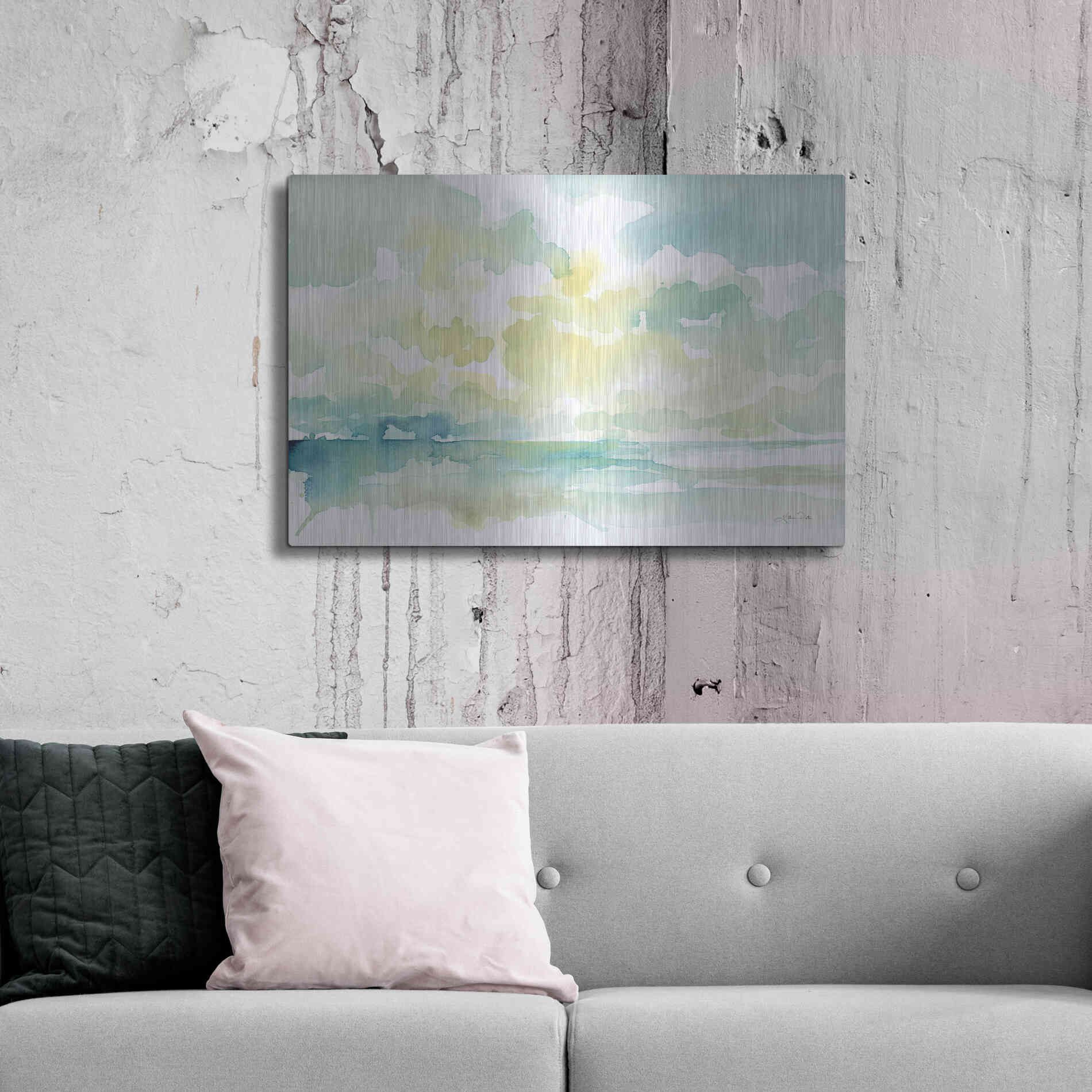 Luxe Metal Art 'Ocean Dreaming' by Katrina Pete, Metal Wall Art,36x24